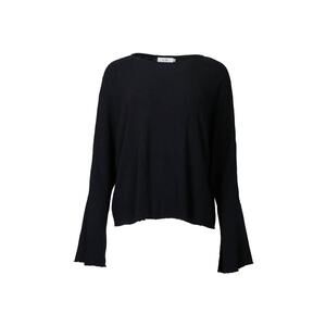 NEW WORN ora silk-wool lounge top in black